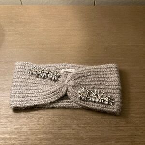 Maurices Gray Knit Hair Accessory with Twisted Design